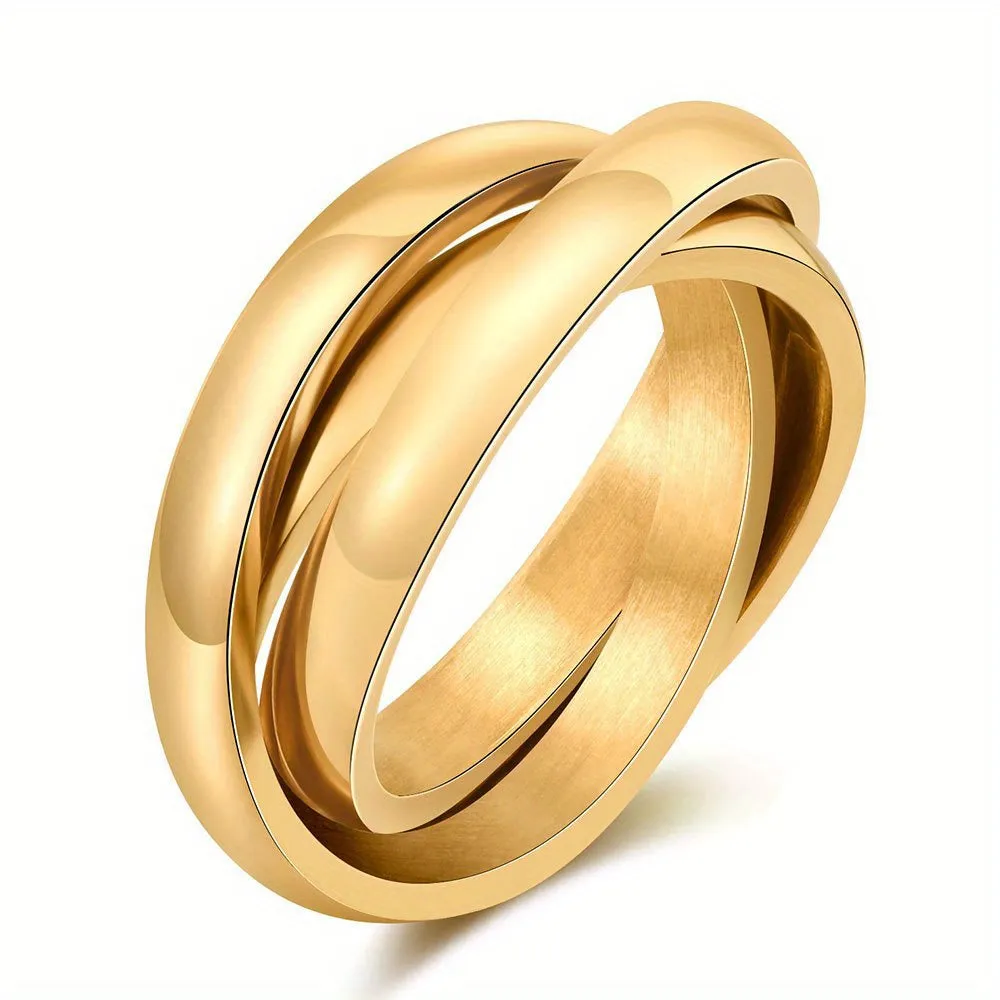 Men's Titanium Steel Couple Ring