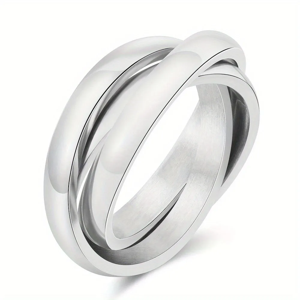 Men's Titanium Steel Couple Ring