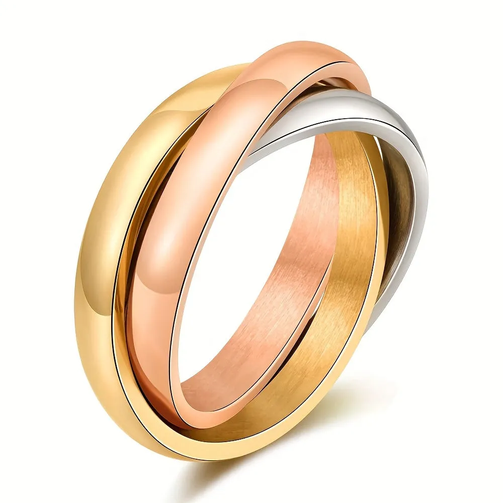 Men's Titanium Steel Couple Ring