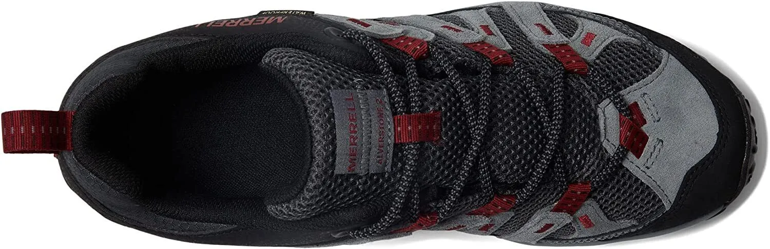 Merrell Men's Alverstone 2 Waterproof Granite/Dahlia Leather J037171