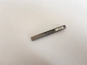MIG Pocket Pry Bar (Titanium) - Rough Tumble and Blue