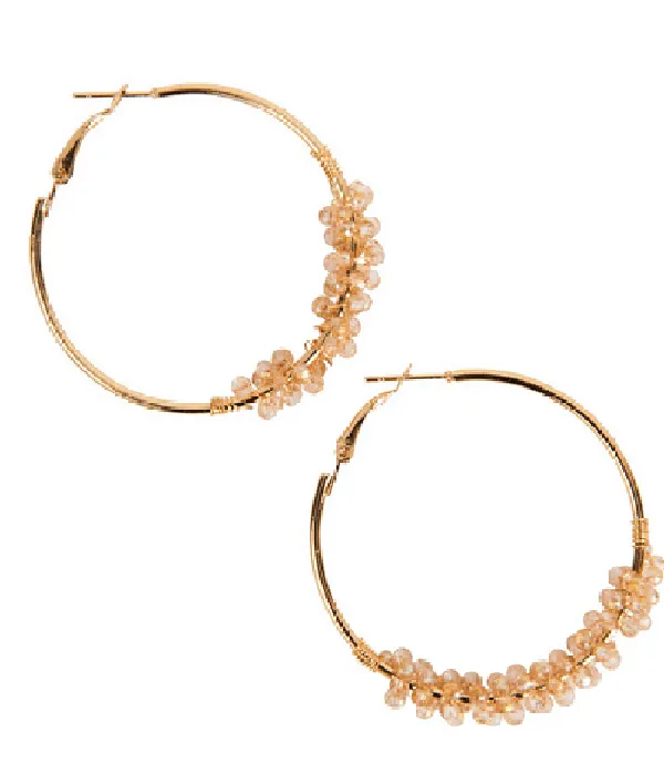 Mimosa Hoop Earrings