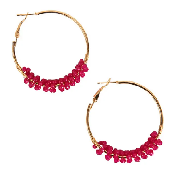 Mimosa Hoop Earrings