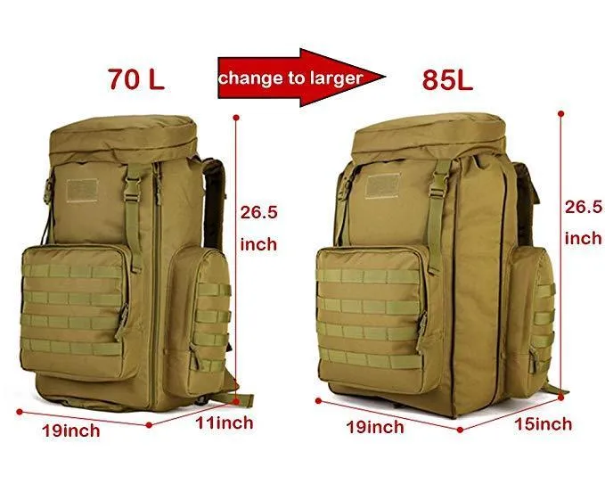 Molle Expandable Backpack 70L to 85L