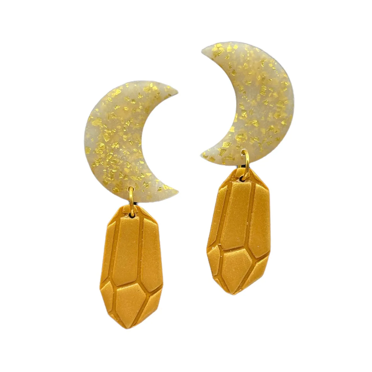 Moon & Crystal Stud