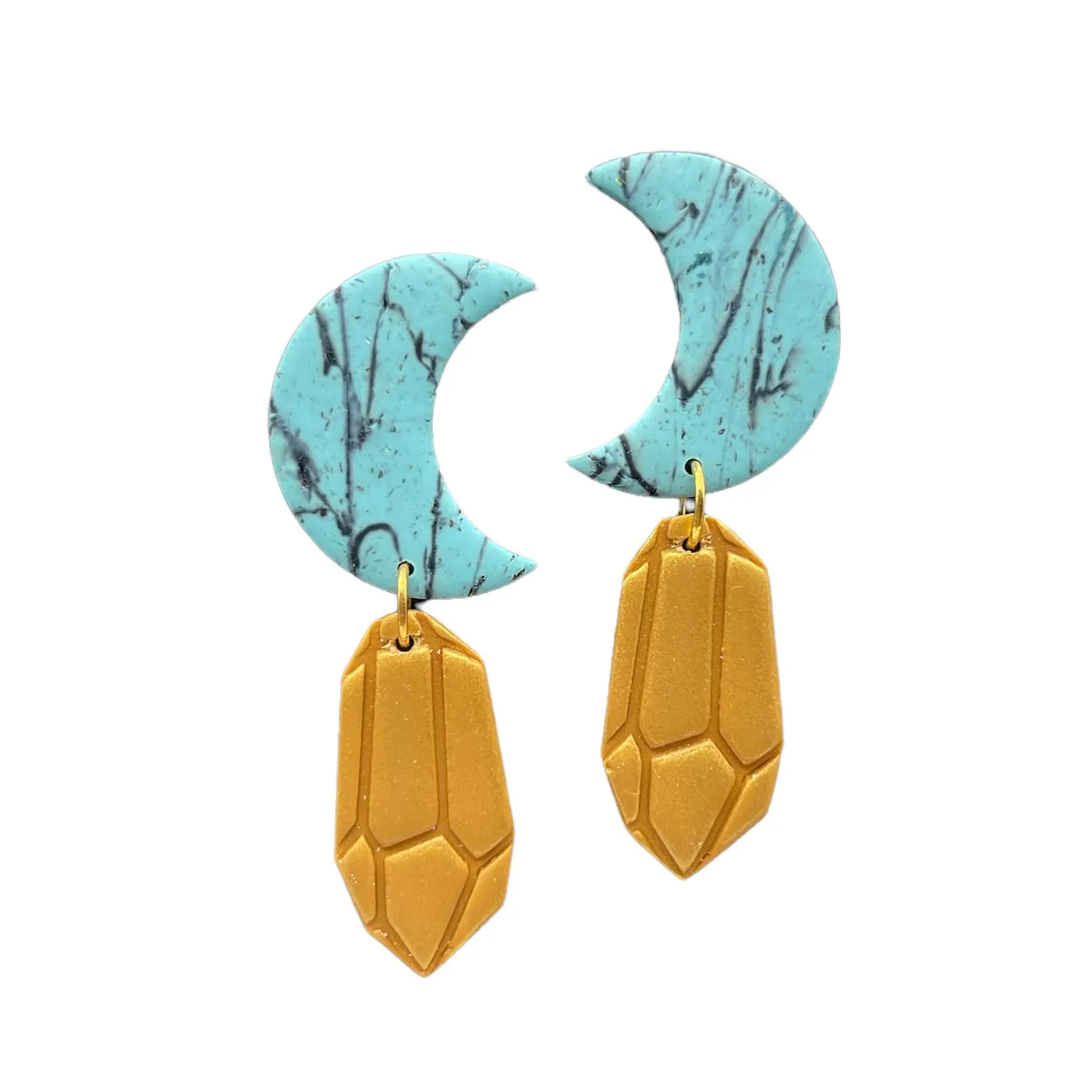 Moon & Crystal Stud