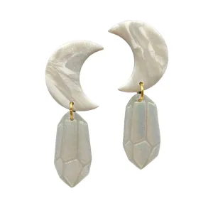 Moon & Crystal Stud