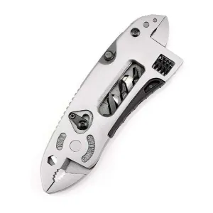 Multi-tool pliers jaw screwdriver survival tool adjustable wrench