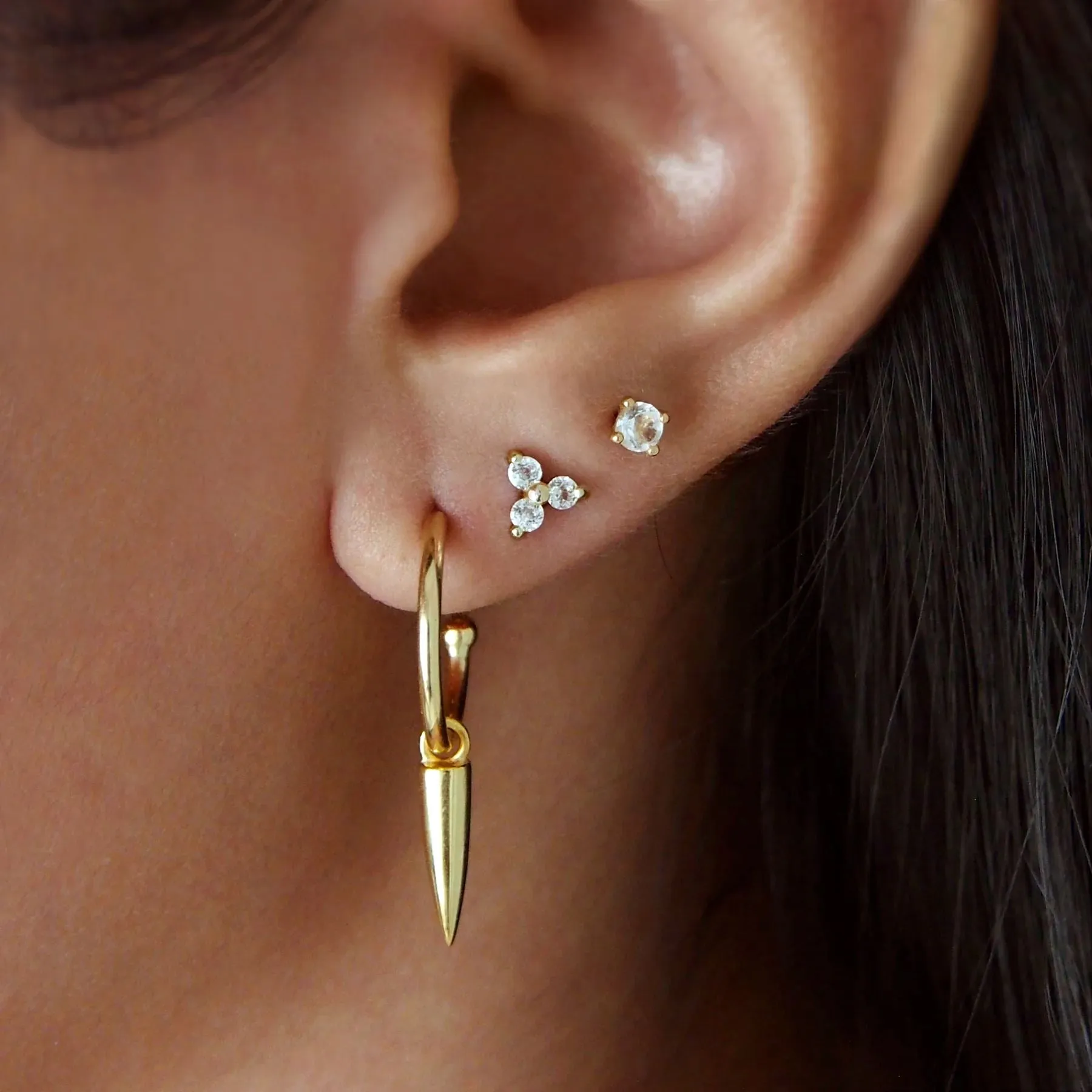 MURKANI Dagger Hoops - 18KT Gold Plate