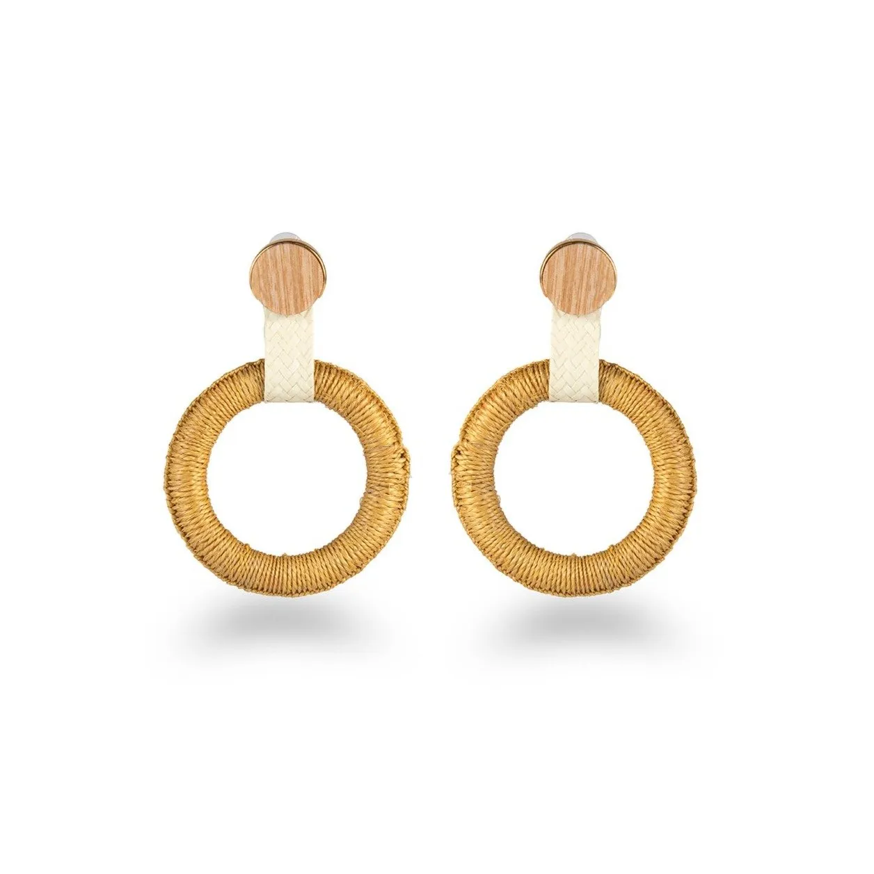 Mustard Maguey Hoops