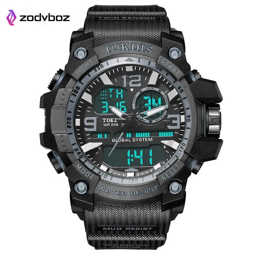 New Digital Men Military Watch 50m Waterproof Wristwatch LED Quartz Clock Sport Watch Male Big Watches Men Relogios Masculino