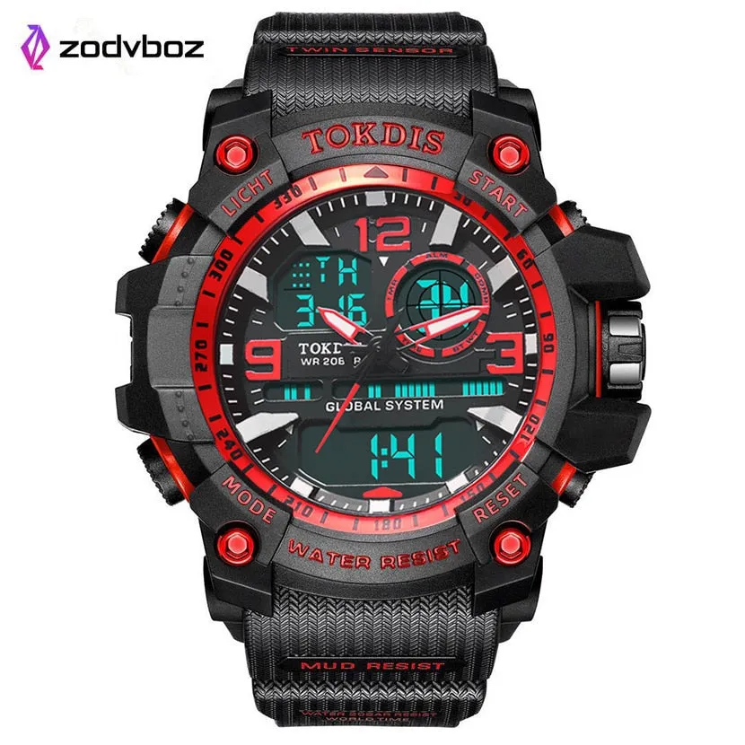 New Digital Men Military Watch 50m Waterproof Wristwatch LED Quartz Clock Sport Watch Male Big Watches Men Relogios Masculino