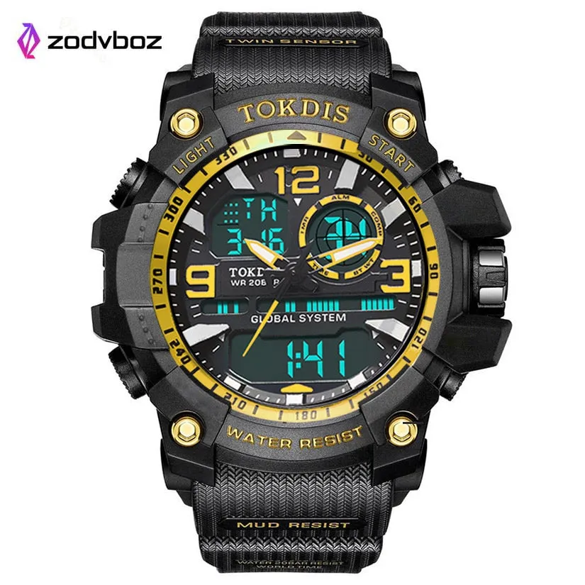 New Digital Men Military Watch 50m Waterproof Wristwatch LED Quartz Clock Sport Watch Male Big Watches Men Relogios Masculino