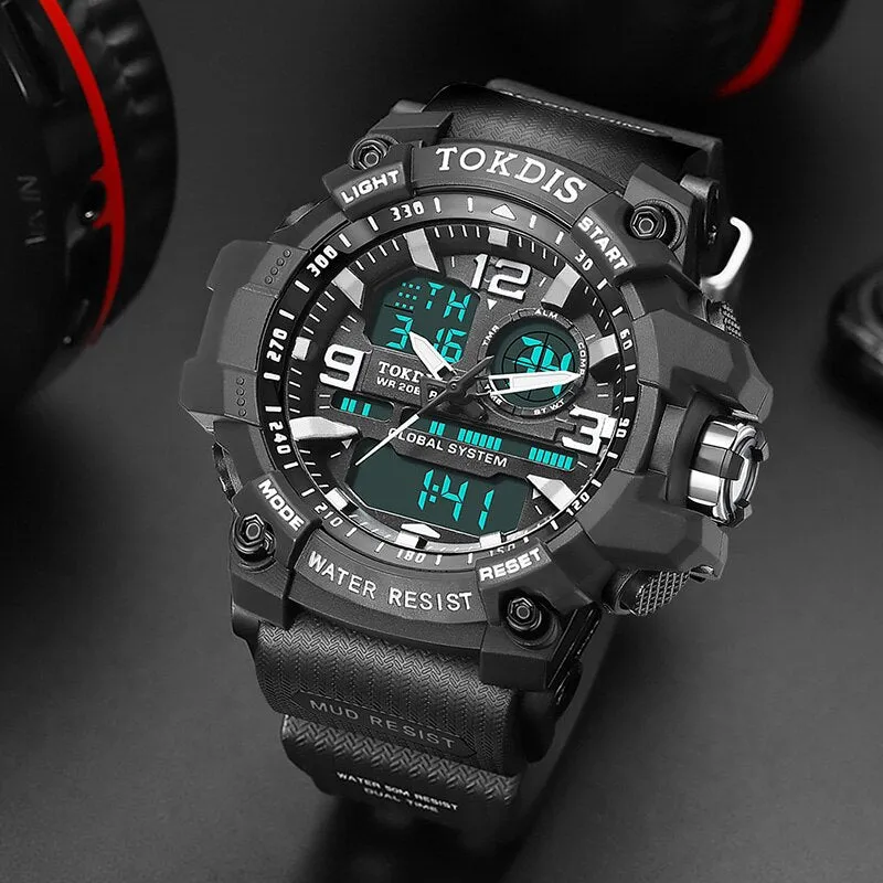New Digital Men Military Watch 50m Waterproof Wristwatch LED Quartz Clock Sport Watch Male Big Watches Men Relogios Masculino