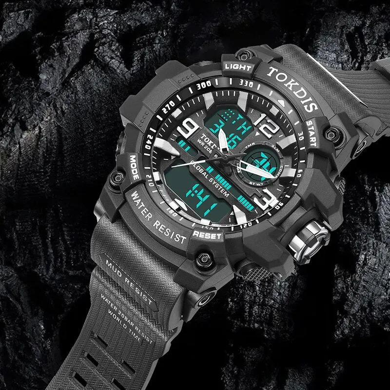 New Digital Men Military Watch 50m Waterproof Wristwatch LED Quartz Clock Sport Watch Male Big Watches Men Relogios Masculino