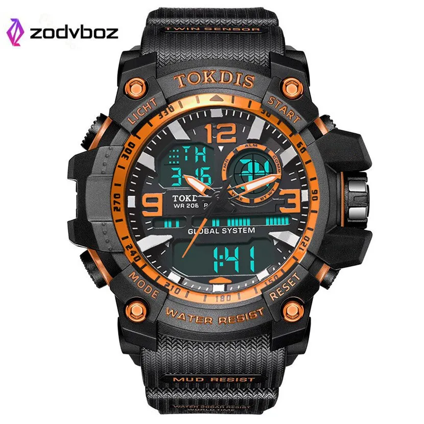 New Digital Men Military Watch 50m Waterproof Wristwatch LED Quartz Clock Sport Watch Male Big Watches Men Relogios Masculino