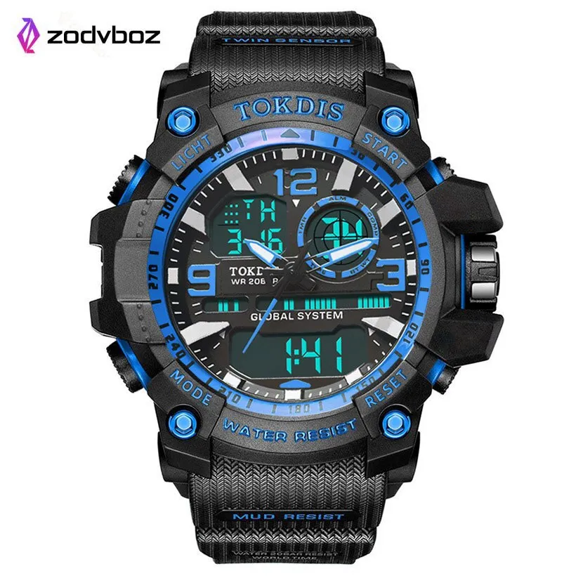 New Digital Men Military Watch 50m Waterproof Wristwatch LED Quartz Clock Sport Watch Male Big Watches Men Relogios Masculino