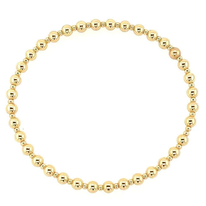 NICOLE | Stretchy Anti-tarnish 14K Gold Filled & Pearls Bracelet