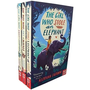 Nizrana Farook 3 Books Collection Set (The Girl Who Stole an Elephant, The Girl Who Lost a Leopard & The Boy Who Met a Whale)