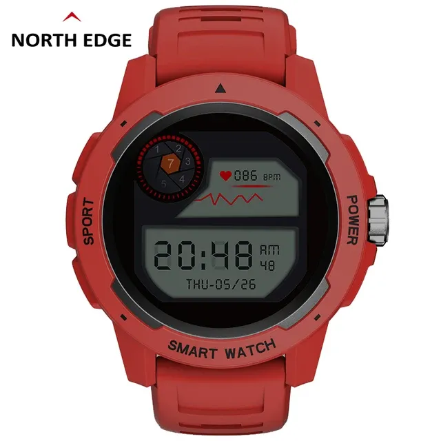 North Edge MARS 2 Blue Outdoor Sports Smartwatch - Smart Alerts, Health Monitoring, Multi-Sport Mode