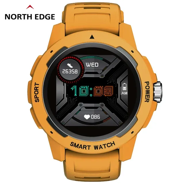 North Edge MARS 2 Blue Outdoor Sports Smartwatch - Smart Alerts, Health Monitoring, Multi-Sport Mode