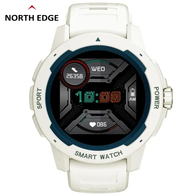 North Edge MARS 2 Blue Outdoor Sports Smartwatch - Smart Alerts, Health Monitoring, Multi-Sport Mode
