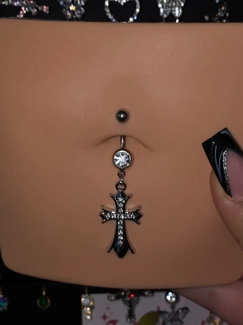 Not a Saint Belly Button Piercing