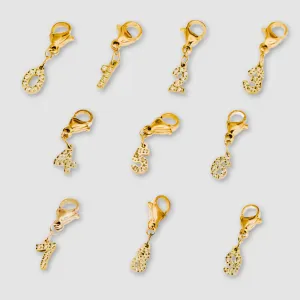 Number Charm Bar Chanelle Charms  - WATERPROOF
