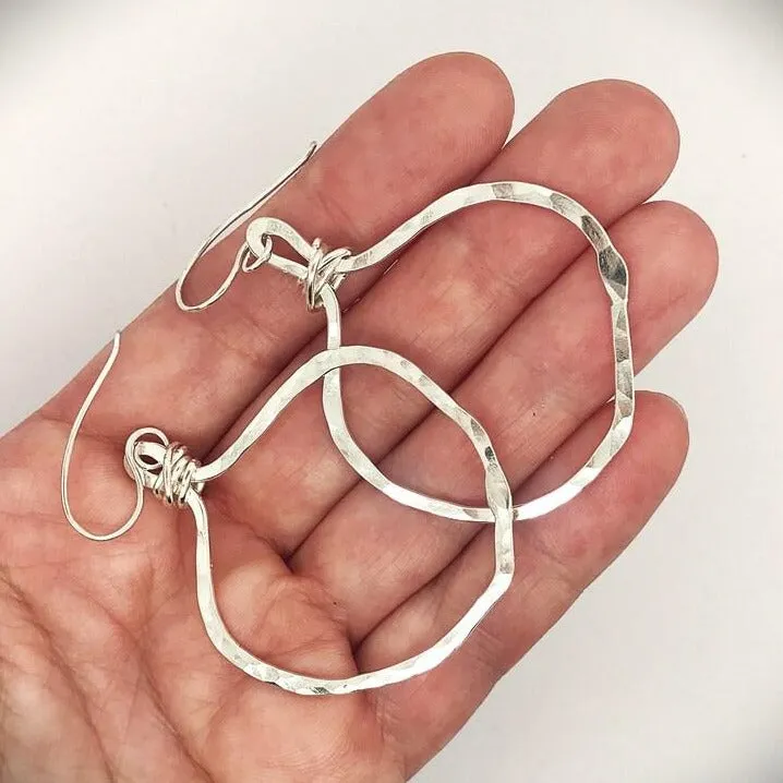 Obscuro Jewelry Silver Veruschka Hoops - Small