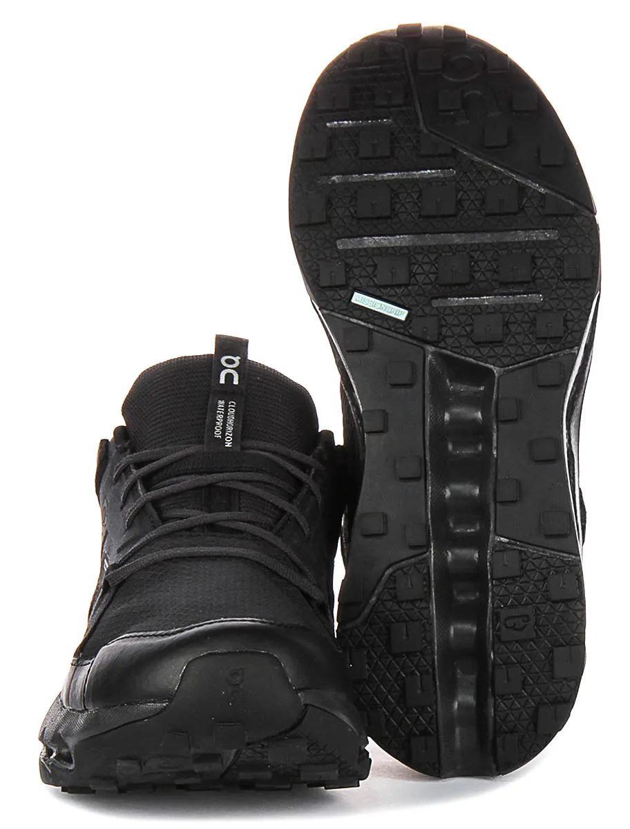 On Running Cloudhorizon Waterproof In Black For Women