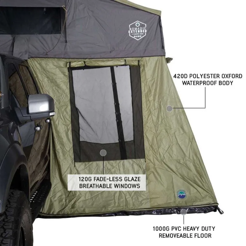 Overland Vehicle Systems Nomadic Extended Roof Top Tent