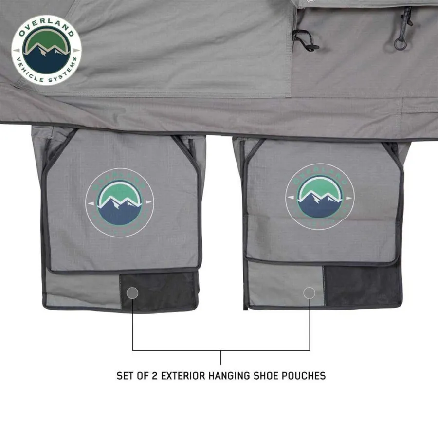 OVS HD Nomadic 2 Extended Soft Shell Roof Top Tent, Grey Body & Green Rainfly