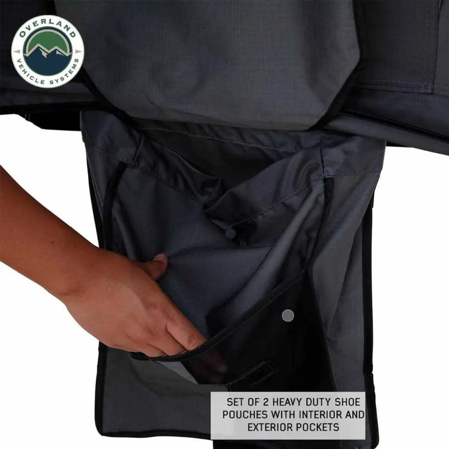 OVS HD Nomadic 2 Standard Soft Shell Roof Top Tent, Grey Body & Green Rainfly