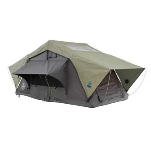 OVS HD Nomadic 2 Standard Soft Shell Roof Top Tent, Grey Body & Green Rainfly
