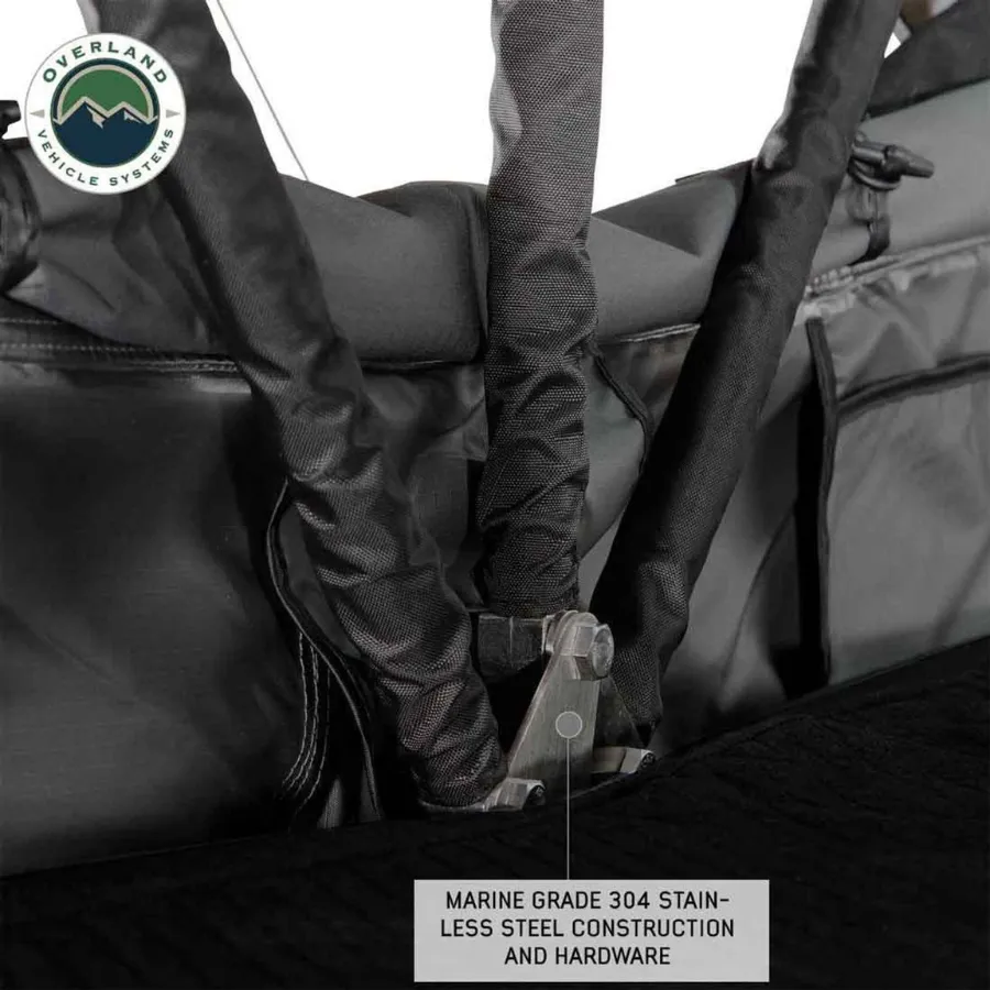 OVS HD Nomadic 2 Standard Soft Shell Roof Top Tent, Grey Body & Green Rainfly