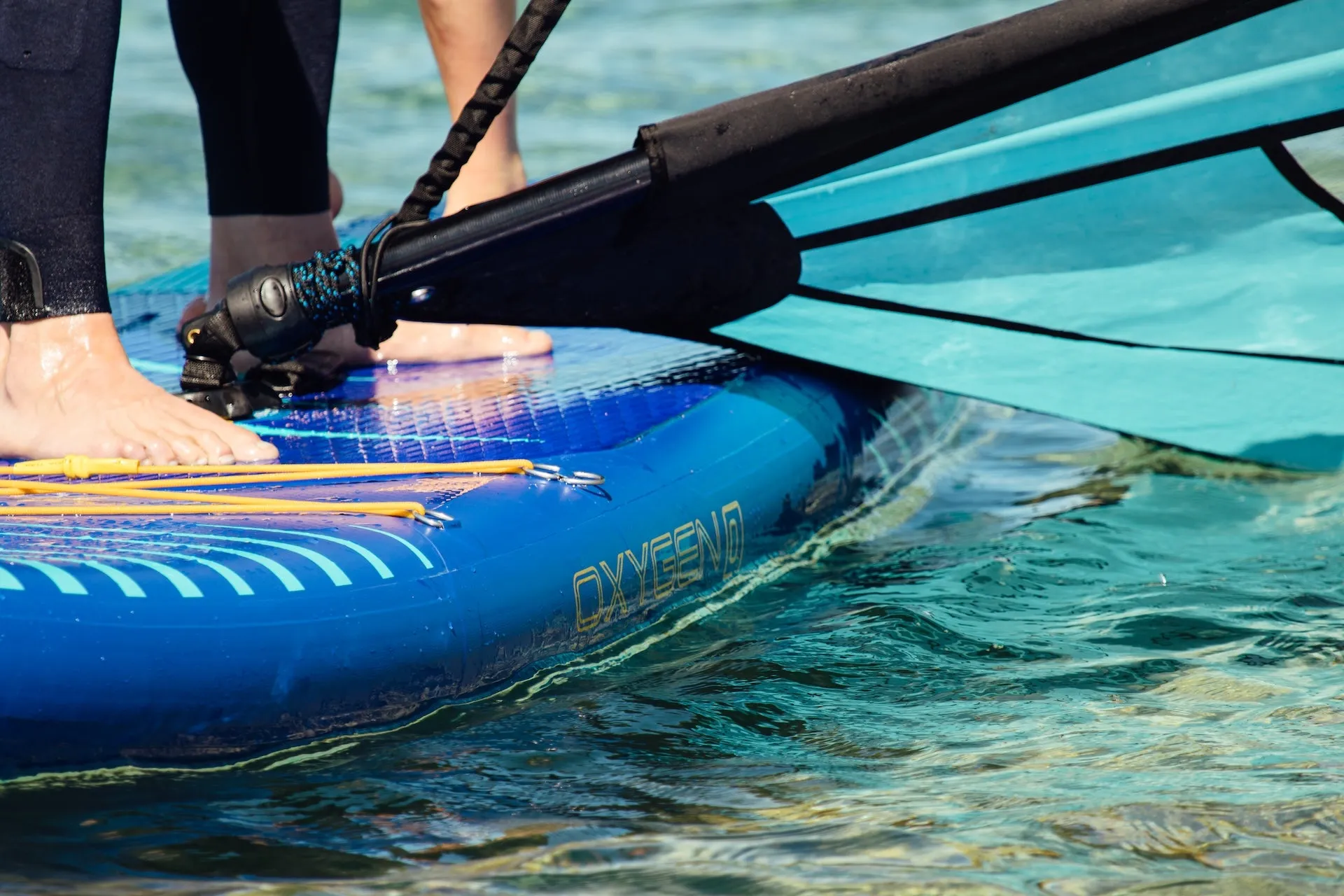 Oxygen iWindSup (FCD) 10'7" & Glide 3.5 Rig   Paddle   Leash