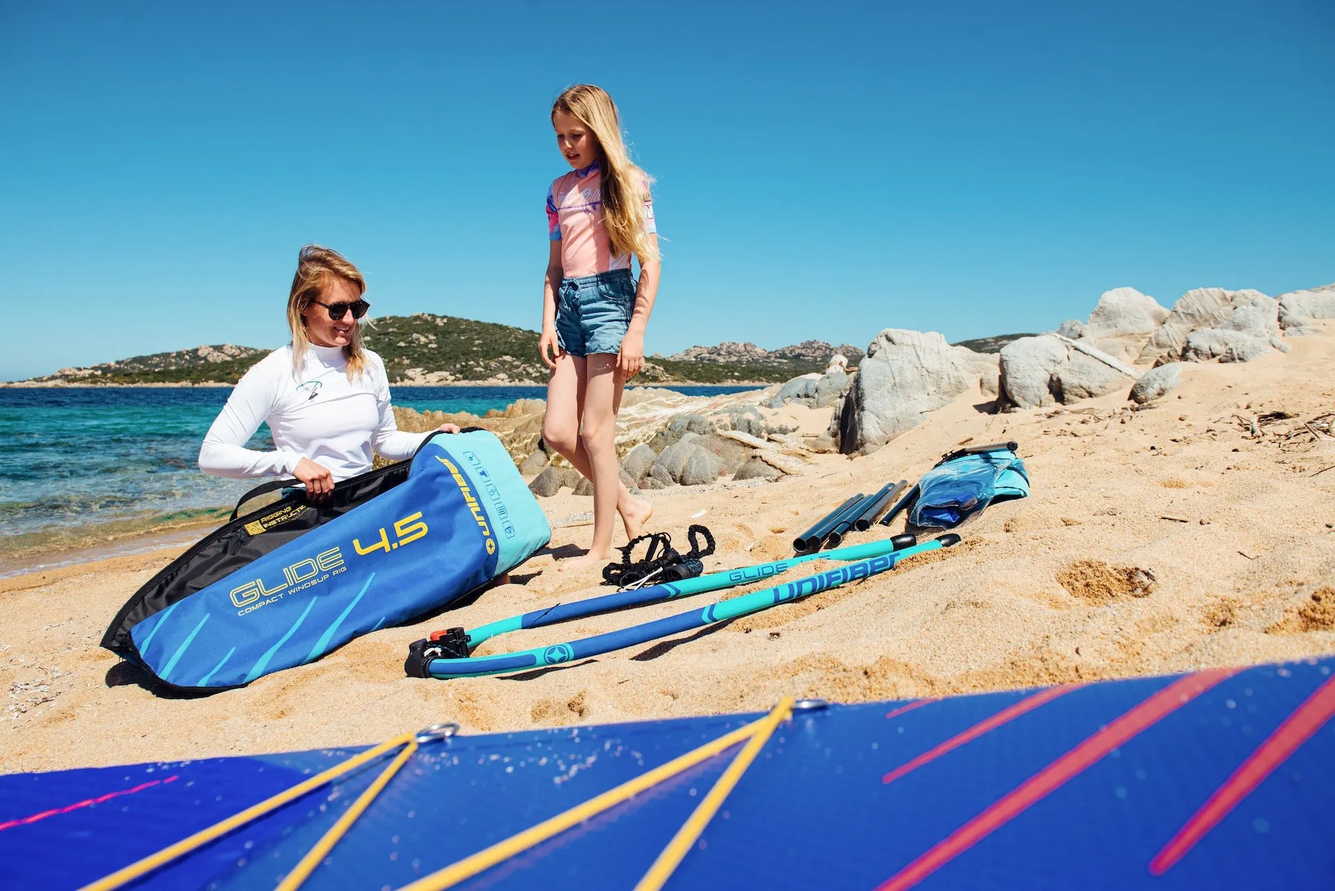 Oxygen iWindSup (FCD) 10'7" & Glide 5.5 Rig   Paddle   Leash