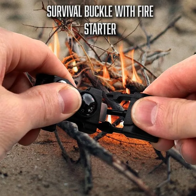 Paracord Planet Multitool Buckle – 7 Tools in 1 – Great for Camping and Outdoor Use – Available in Packs of 1-100 Buckles
