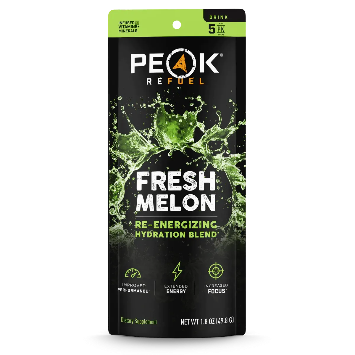 Peak Refuel - Fresh Melon Drink Sticks 5 Pk