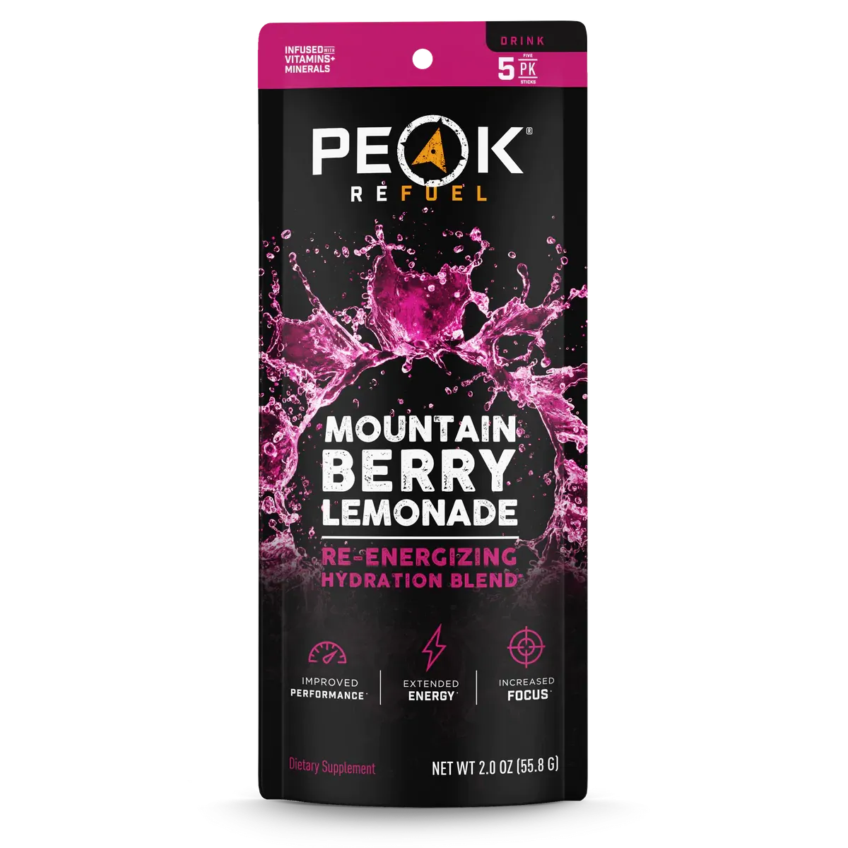Peak Refuel - Mtn Berry Lemonade Sticks 5pk