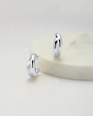 Peyton Hoop Silver