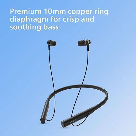 Philips TAN4207 BT In-Ear Wireless Neckband with ENC Mic