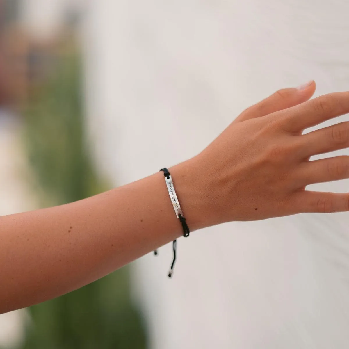 Pink Custom String Bracelet