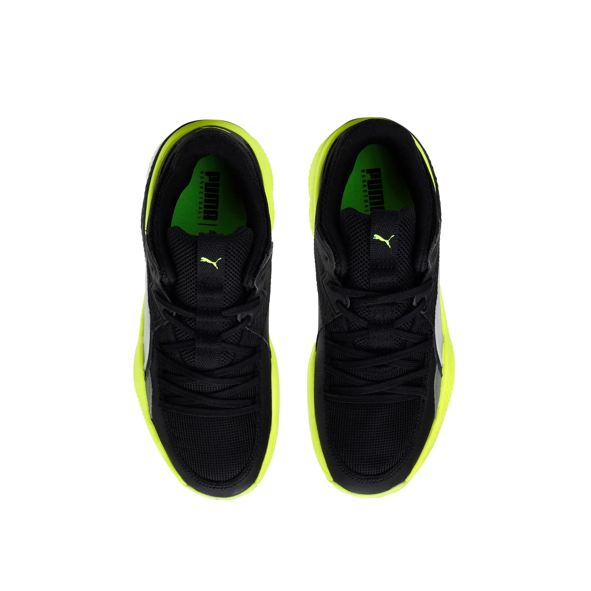 Puma Mens Court Ride Shoes 'Puma Black/Yellow Alert'