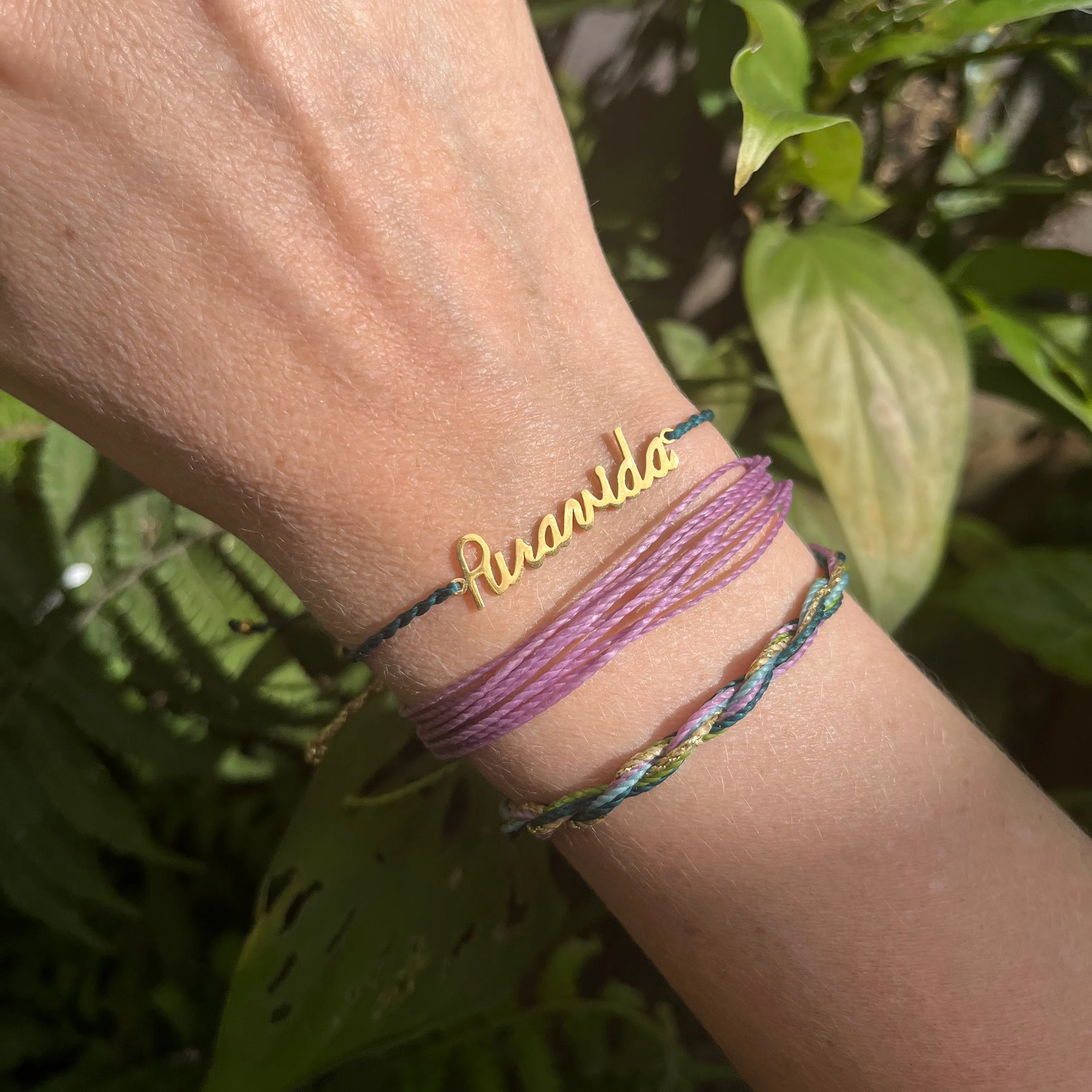 Pura Vida Script Bracelet
