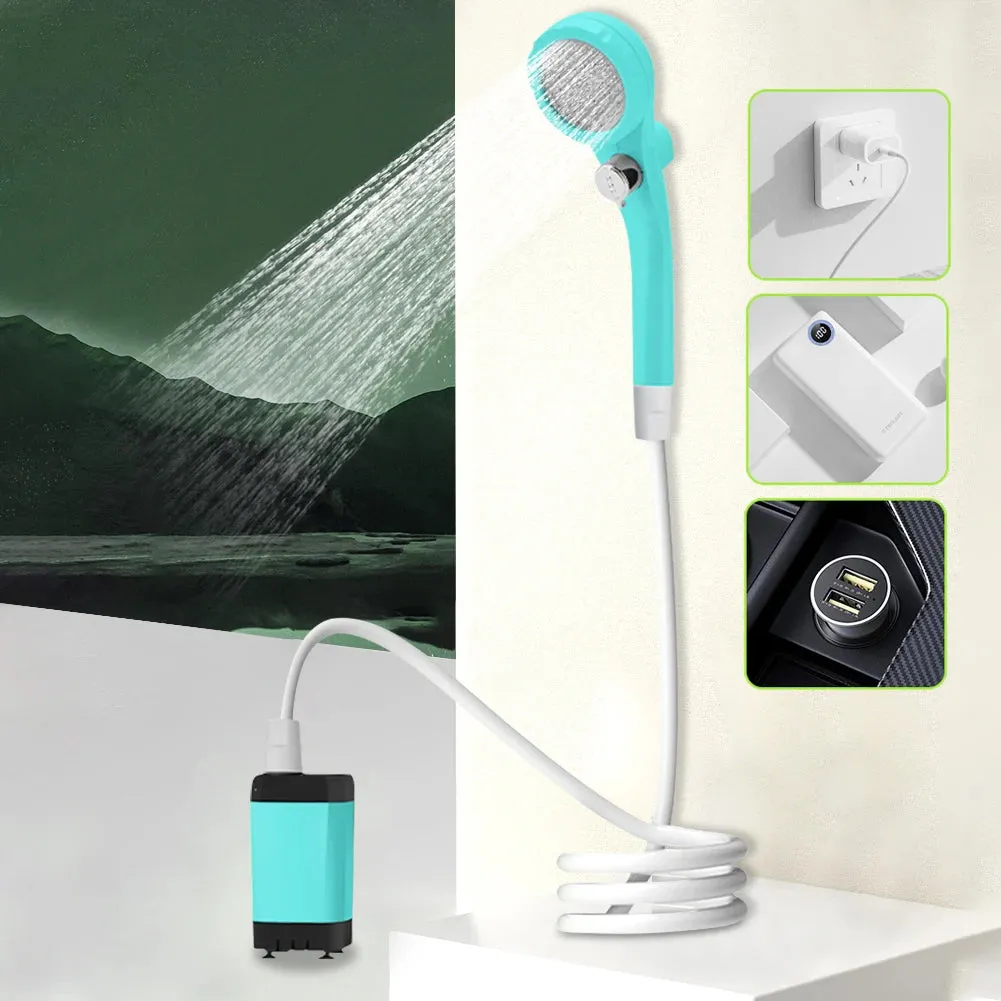 Rechargeable Camping Shower with Digital Display