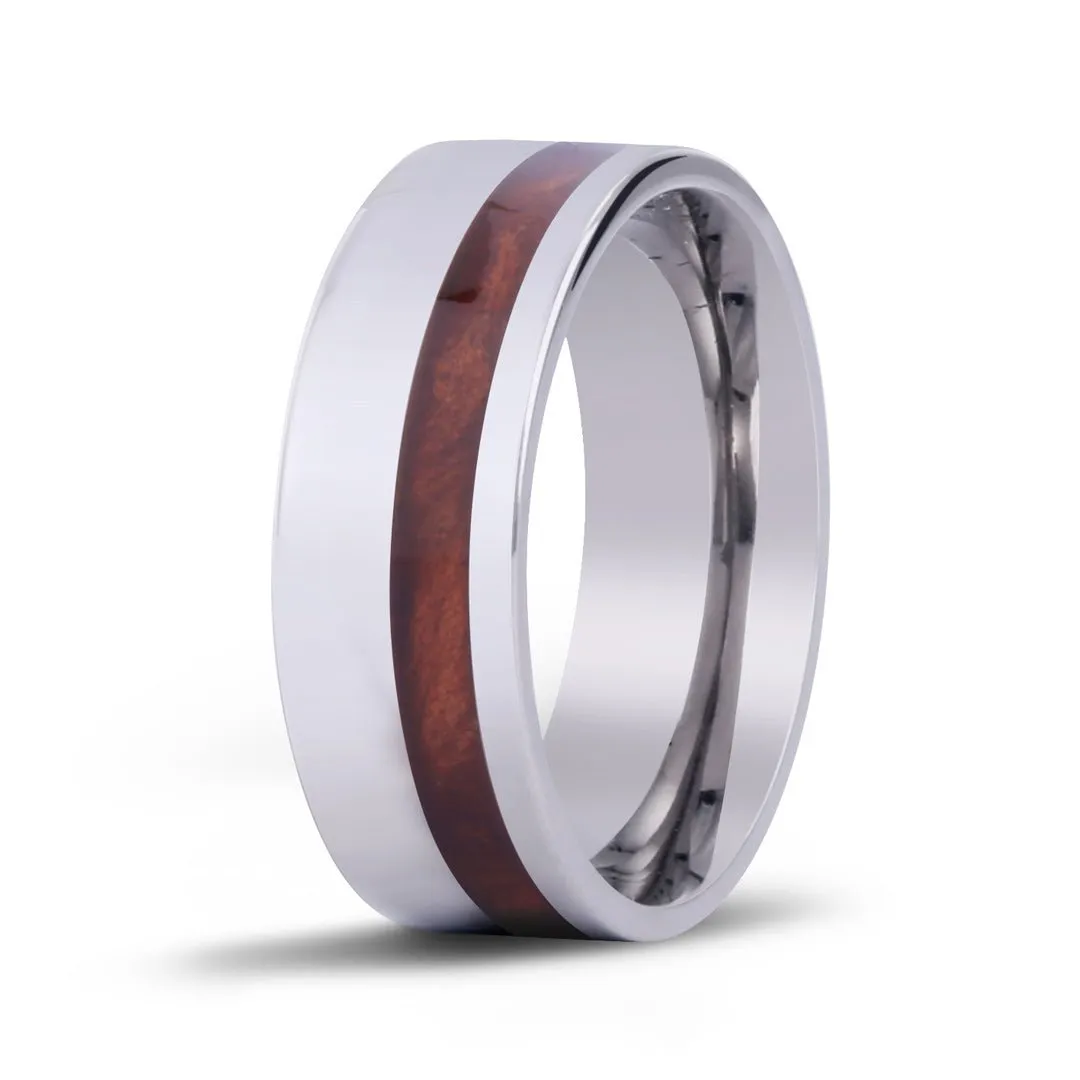 Redwood Offset Titanium Ring