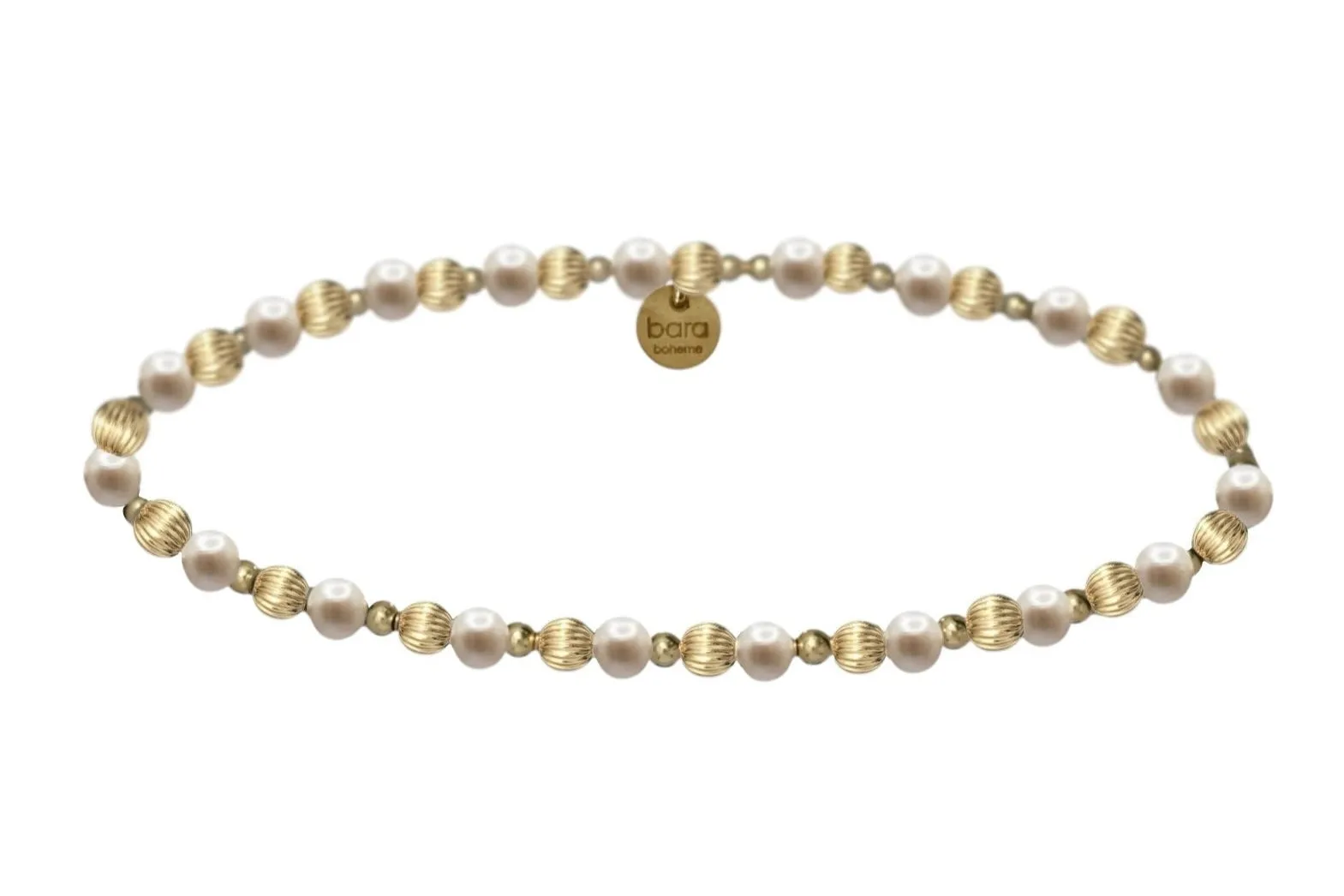 REECE | Stretchy Anti-tarnish 14K Gold Filled and Pearls Stackable Bracelet