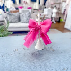Ribbon Bow Hoop Earrings