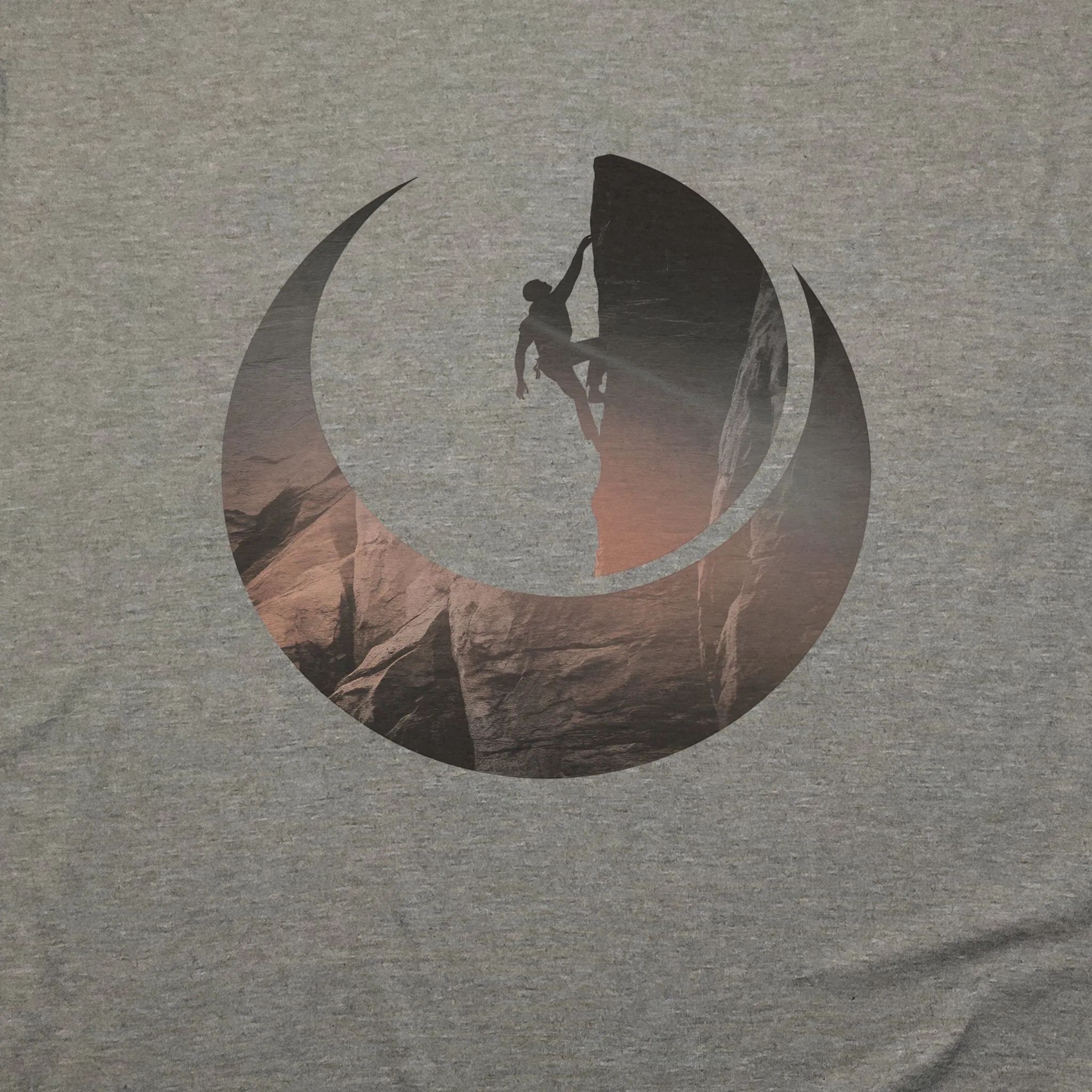 Rock Climber Silhouette T-Shirt